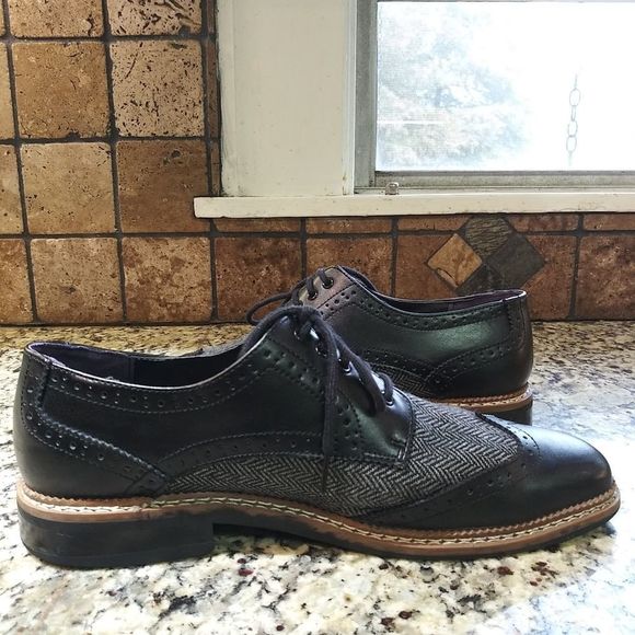 Bar III 'Monte' Mixed Media Wing-Tip Oxfords - Picture 10 of 12